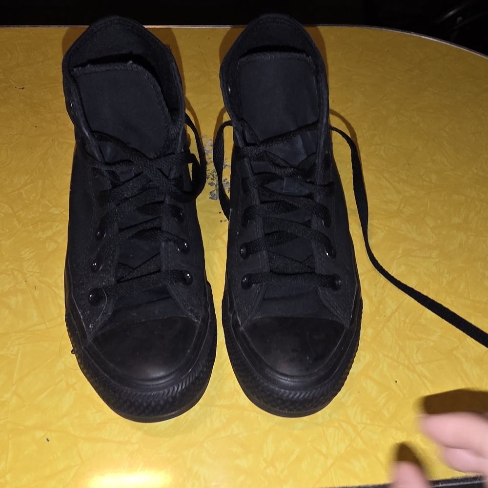 Classic Black High-Top Sneakers